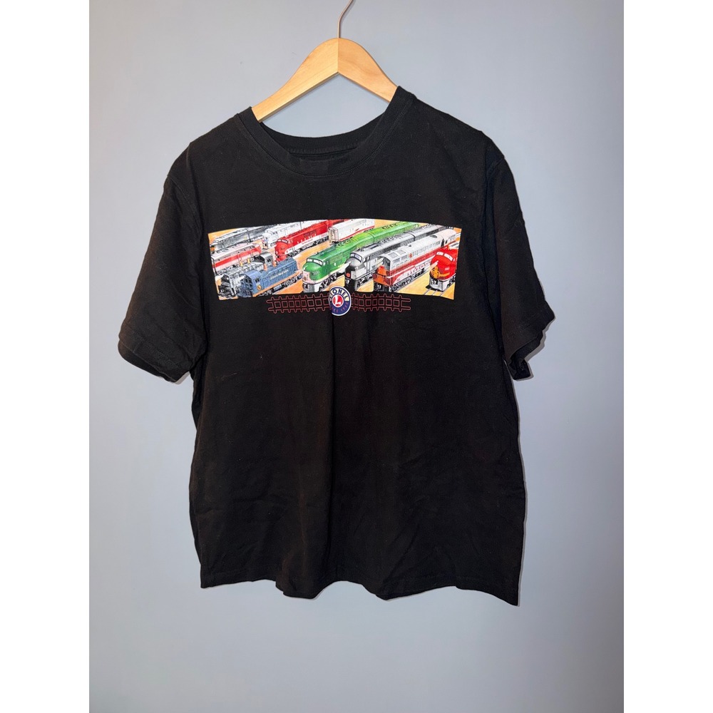 Lionel Trains Graphic T Shirt Black XL Cotton‎ Short Sleeve